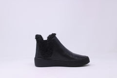 Chelsea Crew Ladies Premium Leather Bootie with Fur