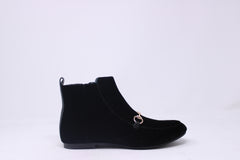 Esporre Ladies Ibrahim Velvet Bootie With Chain