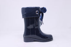 Igor Kids Patent Boots With Bow