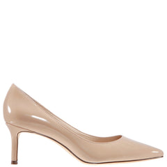 NINA PATENT NUDE LOW HEEL