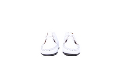 Atlanta Mocassin White Leather with Star Baby bootie