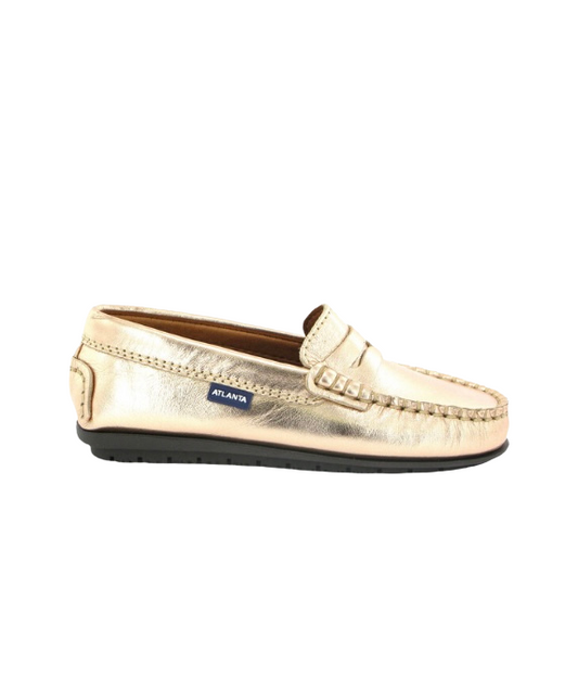 Atlanta Mocassin Gold Penny Loafer