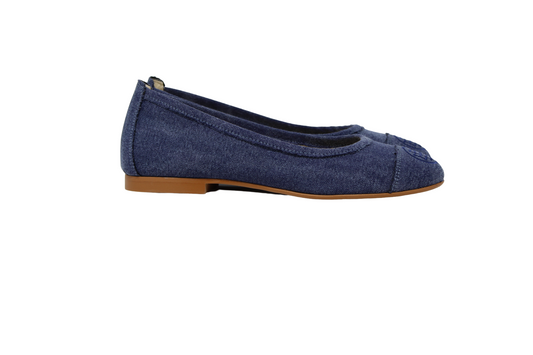 BLUBLONC DENIM FLAT