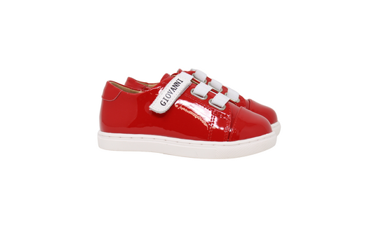 GIOVANNI RED PATENT SNEAKER