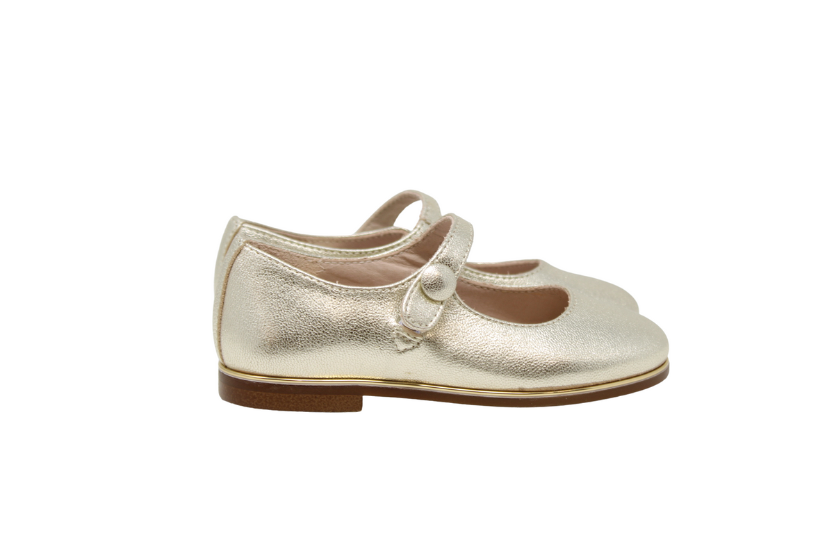 BEBERLIS GOLD DRESSY FLAT