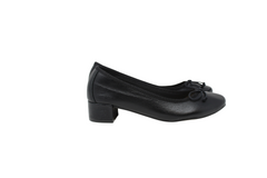 MENINA BLACK LE. LOW HEEL