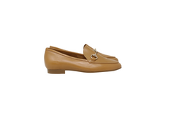 MENINA CAMEL.LE WITH GOLD CHAIN LOAFER