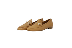 MENINA CAMEL.LE WITH GOLD CHAIN LOAFER