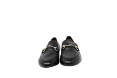 MENINA BLACK LE. WITH GOLD CHAIN LOAFER