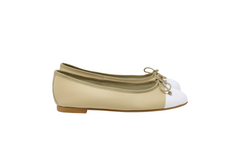 MENINA EDITH BEIGE WITH WHITE TIP