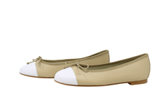 MENINA EDITH BEIGE WITH WHITE TIP