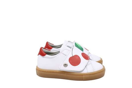 ATLANTA MOCASSIN WHITE WITH RED DESIGN SNEAKER