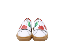 ATLANTA MOCASSIN WHITE WITH RED DESIGN SNEAKER