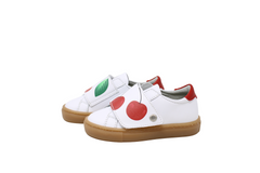 ATLANTA MOCASSIN WHITE WITH RED DESIGN SNEAKER