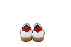 ATLANTA MOCASSIN WHITE WITH RED DESIGN SNEAKER