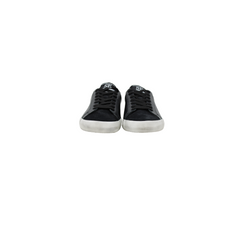 Sam Edelman Ladies Aubrie Black Leather Sneaker