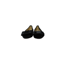 BluBlonc Ladies Maya Black Velvet Flat