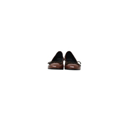 Luccini J107 Girls Brown Leather Flat