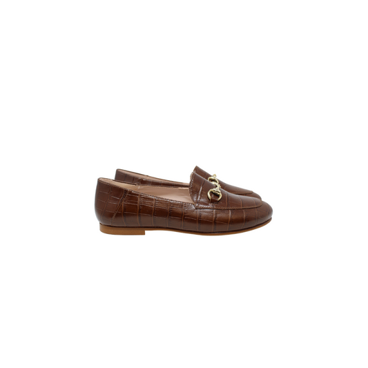Beberlis 22103 Girls Brown Leather Loafer