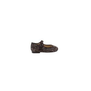 Papanatas 6315 Girls Brown Multi-Colored Mary Jane