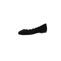 FSNY Jigsaw Ladies Black Suede Flat