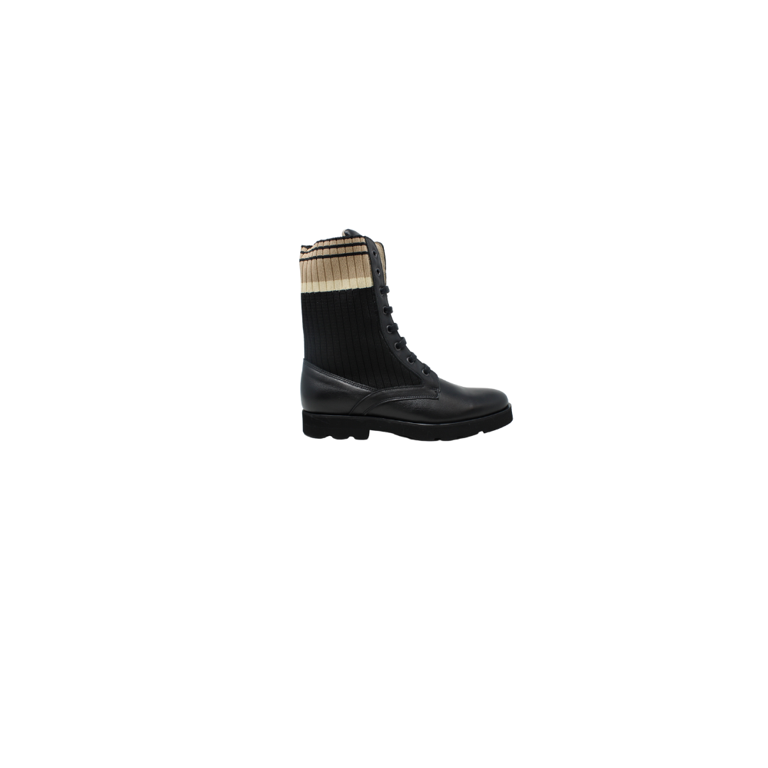 BluBlonc Rita Girls Black Leather Bootie