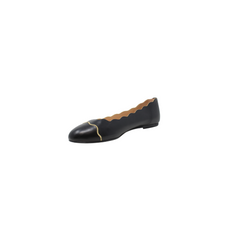 FSNY Gotham Ladies Black Leather Flat