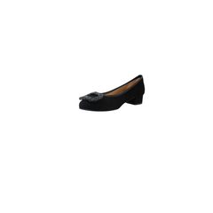 FSNY Josie Ladies Black Suede 1.5 Inch Low Heel