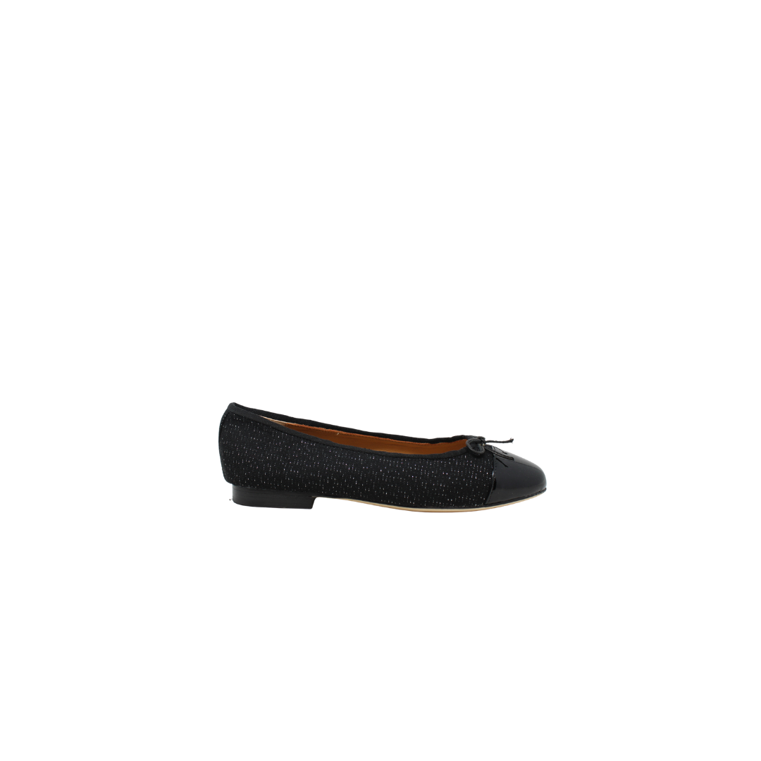 Ralph Migel Citrus Ladies Black Sparkly Flat