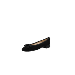 Coquette 8023 Ladies Black Suede 1 Inch Low Heel