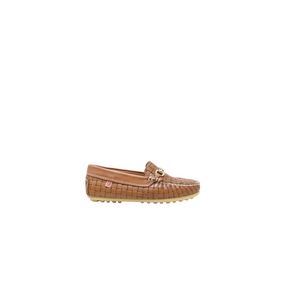 Papanatas 24002 Girls Tan Leather Loafer