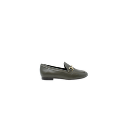 Menina 265 Ladies Green Leather Loafer