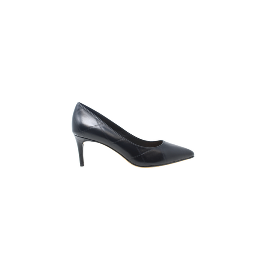 Melyann Diver Ladies Black Leather 2 Inch Low Heel