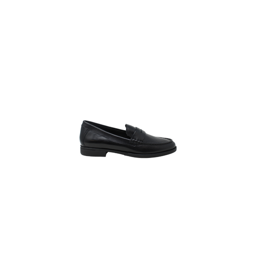 Vaneli Jude Ladies Black Leather Penny Loafer