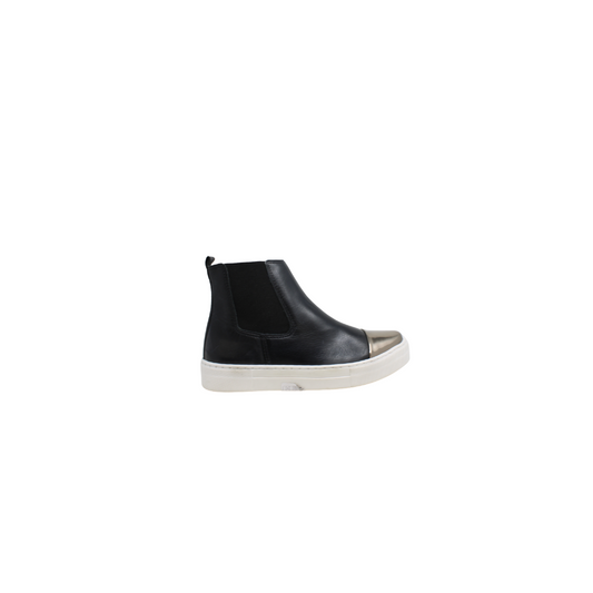 Chelsea Crew Walter Ladies Black Leather Bootie