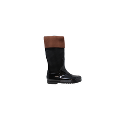 Lolit 303 Girls Black/Brown Stretchy Boot