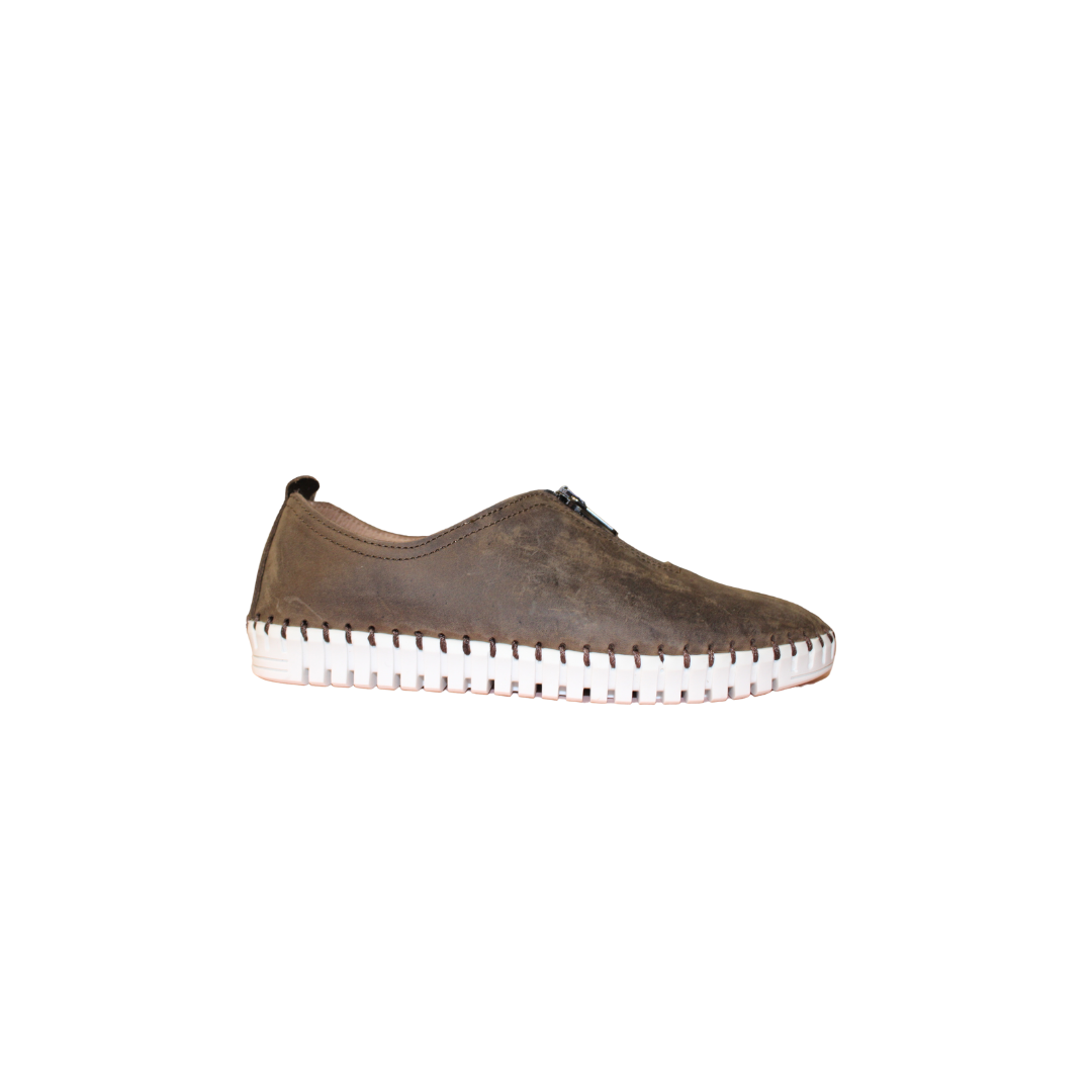 Eric Michael Marlo Ladies Brown Leather Sneaker