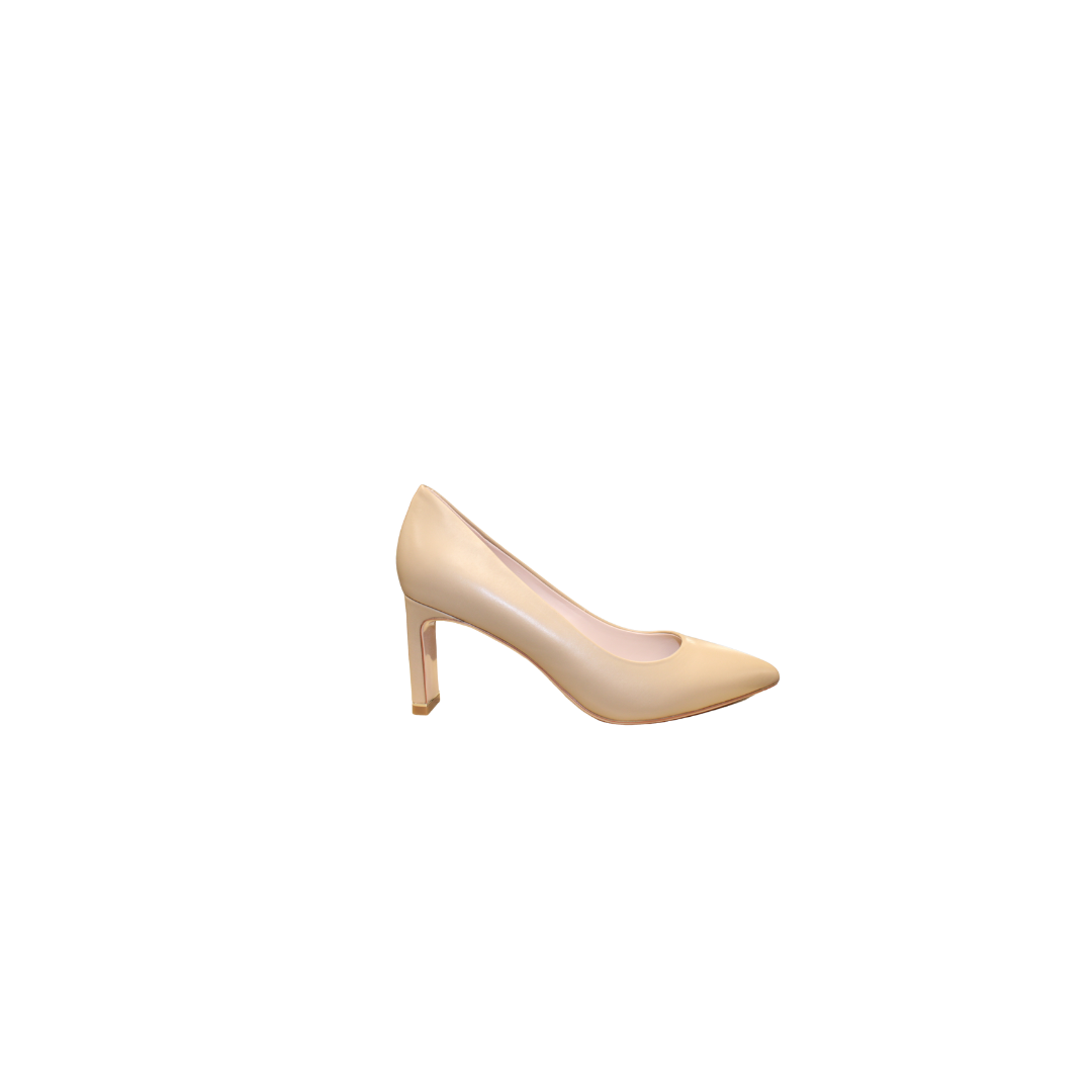 Aiciberllucci 9025 Ladies Nude Leather 2 Inch Heel