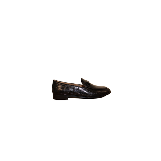 Aiciberllucci 2052 Ladies Black Croc Leather Loafer