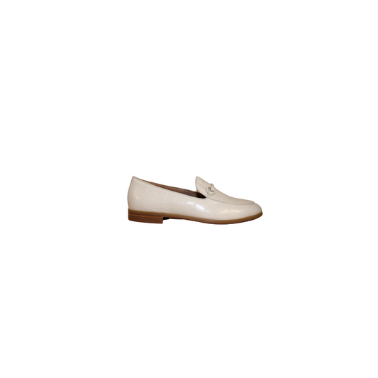 Aiciberllucci 2052 Ladies White Croc Leather Loafer