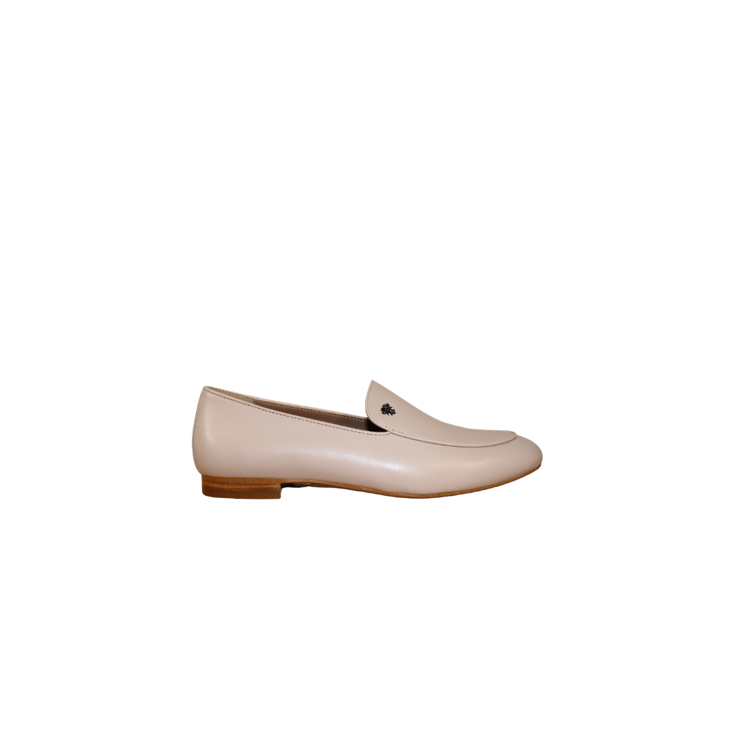 Aiciberllucci 916 Ladies Beige Leather Loafer