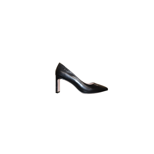 Aiciberllucci 9025 Lines Ladies Black Leather 2.5 Inch Heel