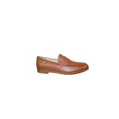 Venettini London Girls Camel Leather Penny Loafer