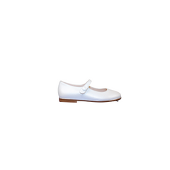 Beberlis Valeria Girls White Leather Mary Jane