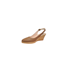 Eric Michael Firenze Ladies Tan Leather 2.5 Inch Wedge