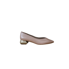 Brunella 1235 Ladies Pink Leather 1 Inch Heel