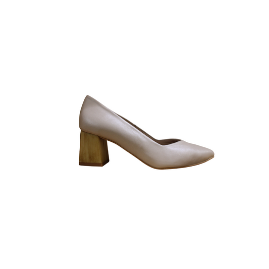 Brunella Anne Ladies Ivory Leather 2.5 Inch Heel