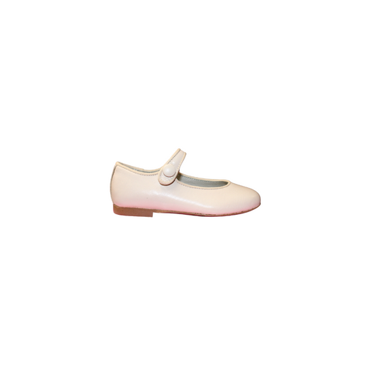 Luccini J98 Girls Beige Leather Mary Jane