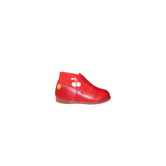 Luccini Parkland Kids Red Leather Bootie