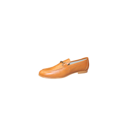 Luccini J95-48 Girls Tan Leather Loafer